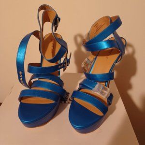NWOT Just Fab Rozelle Platform Heels in Blue